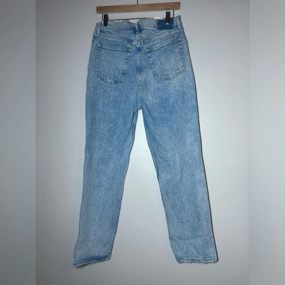 ABERCROMBIE AND FITCH 90s ultra high Rise Straight Criss Cross Jeans size 31 - Picture 5 of 5